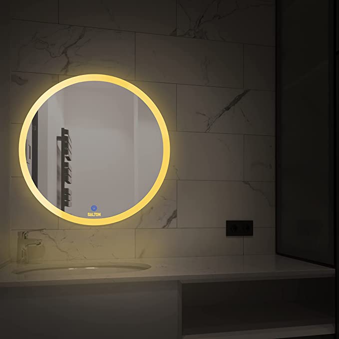 Mirror with led touch