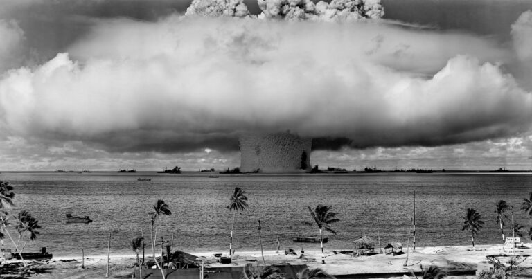 Atomic bomb explosion