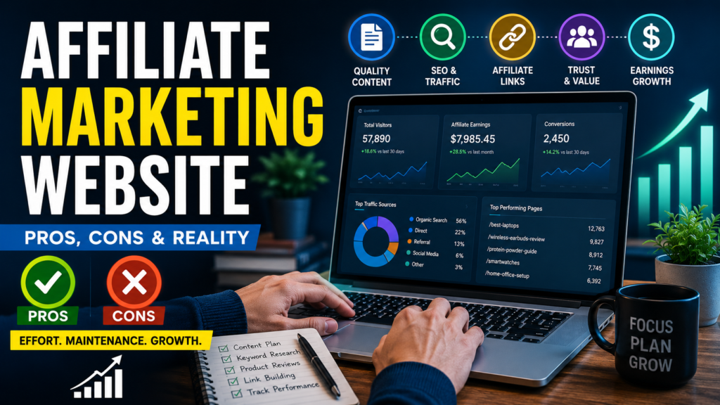 Building an Affiliate Marketing Website: The Reality Behind Passive Income